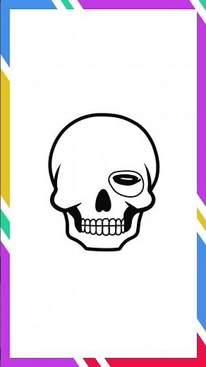 Skull – Easy Cartoon Drawing Tutorial