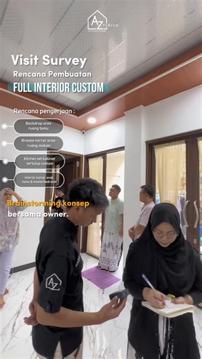 Survey site untuk rencana pengerjaan full interior custom, lokasinya kali ini ada di grand wisata bekasi nih #SobatAZ 😽 #interiordesign #jasainteriorrumah #jasainteriorjakarta #interiordepok #interiorbekasi #jasainteriorbekasi #grandwisatabekasi #tukanginterior