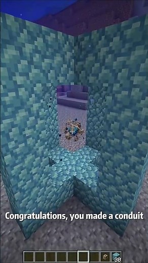 HOW TO MAKE A CONDUIT | Minecraft Java and Bedrock Edition