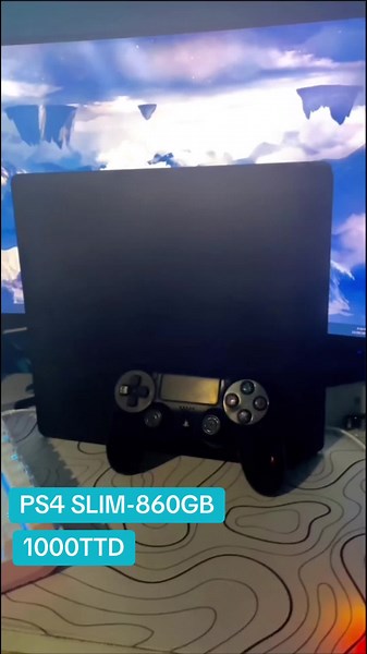 PS4 SLIM - 860GB $1000TTD #trini #trinidad #tech #atech #sale #ps #ps4