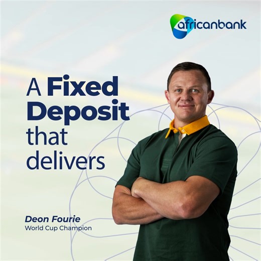 Guaranteed returns when you take control of your finances with our fixed deposit with market-leading rates. Ask Deon Fourie. | Africanbank