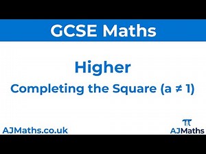 Completing the Square (Trickier Examples) | GCSE Maths