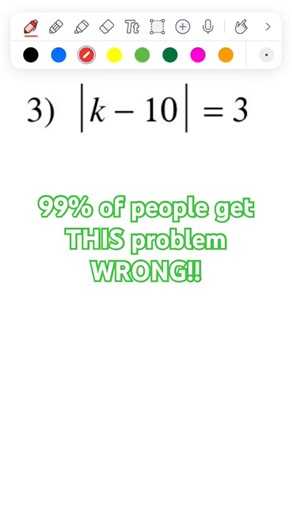 Can You Solve THIS Absolute Value Equation in UNDER 20 Seconds? #shorts #TheUltimateSTEMTutor