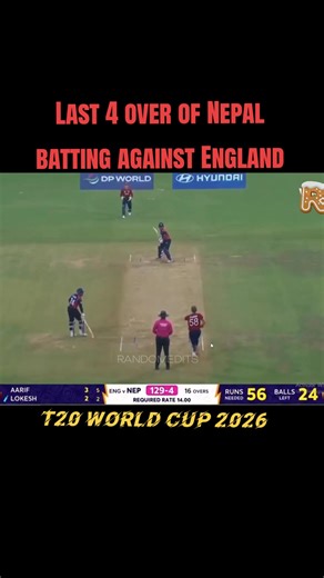 Nepal vs England T20 World Cup Match Clips. #t20worldcup #nepalvsengland #cricket #foryou #reels