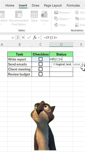 How to create a To do list in excel #excel #exceltricks #exceltips #spreadsheet #microsoftexcel