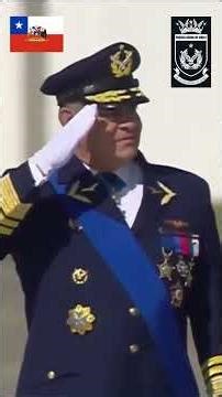 Bandas de Guerra de la Fuerza Aérea de Chile rinden honores al Ministro de Defensa Nacional
