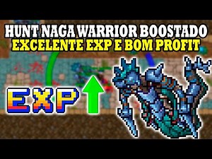 Tibia - Dragon Warrior Boost, Exp Top and profit bomb, Solo RP.