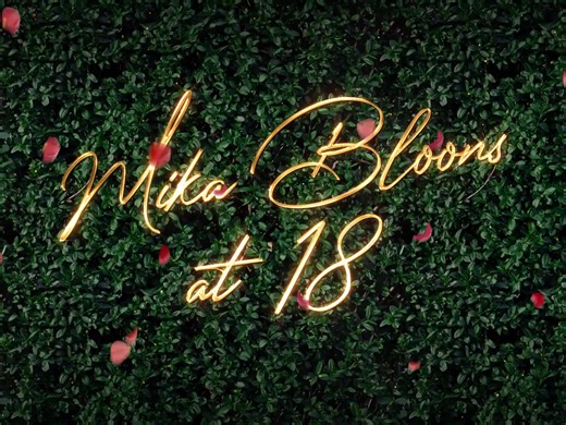 Customized LED Wall Backdrop for Debut Events