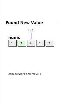 Leet tutorial: remove duplicates from a sorted array #leetcode