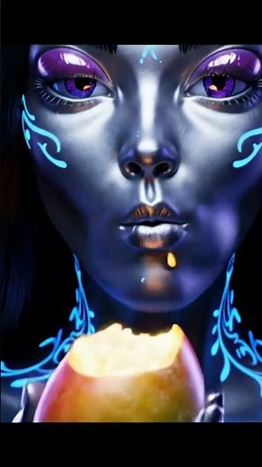 Neon Predator: Alien Girl Devours Tentacle Candy 🍭🧠 ASMR Freakout"