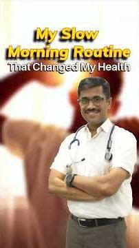 A slow morning routine changed my health more than anything else. 🌞