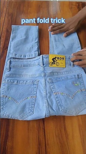 easy and amazing pant fold trick 🤩