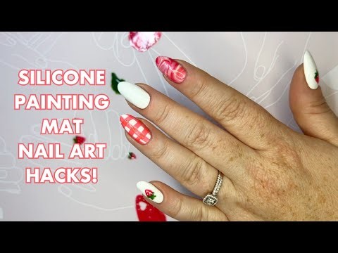 Silicone Painting Mat DIY Nail Art Hacks!