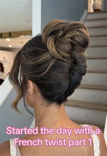 Beautiful French Twist Hairstyle for Brides