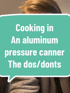 Pressure cooking foods in an aluminum oressure cooker. Most are aliminum inside with the exception of these fancy new digital ones. Most all if not all of those are in fact stainless steel because those manufacturers know we wont read directions 😂#canning #pressurecanning #waterbathcanning #homesteading #canningturkey #canningmeat #homesteader | London's Priorities