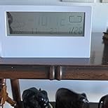 Desk Clock, Digital Alarm Clock, Transparent Modern Design, Temperature, Humidity, Snooze, Aesthetic Home Decor, Office Decor, Battery Operated Desk Clock for Office, Living Room, Bedroom, Shelf etc