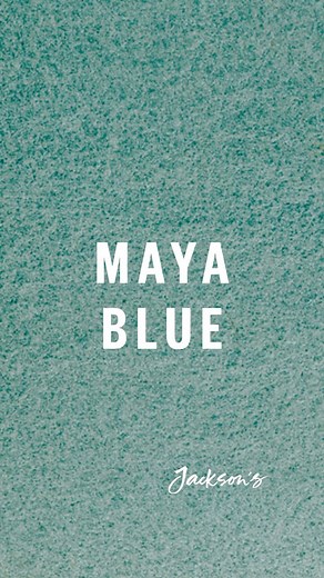 23K views | Maya Blue was a bright turquoise-blue pigment that was...