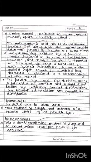To Determine Particle Size Distribution Of A Powder By Using Microscope Method #shorts #pharmcist