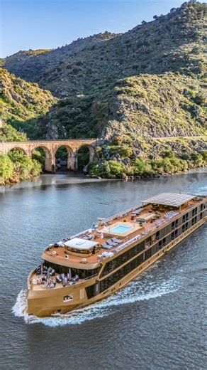 Step inside our Douro River cruise ship, the golden AmaSintra. From rich wood tones to elegant wine pairings, every detail evokes the warmth of Portugal. Watch the full ship tour video through the link in our comments! #ShipTour #RiverCruise #Portugal #DouroRiver #AmaWaterways | AmaWaterways