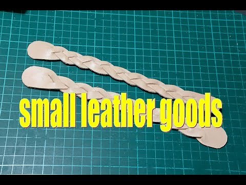 making leather mystery braid leathercraft