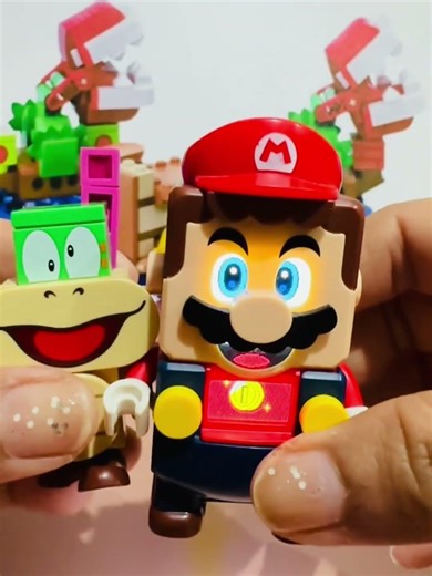 Triple Lego Mario press their button and see whats happen #shorts #supermario #funny #toys #asmr ac7
