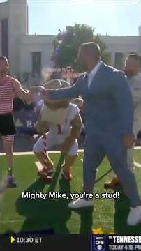 Tim Tebow & Roman Harper vs. my steel bar live on SEC Nation #strongman #secnation #redriverrivalry