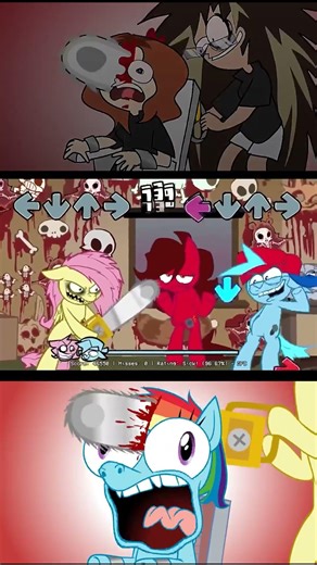 Fluttershy Killed BF But Little Pony vs Human Version - FNF Shed Mobiles Mods