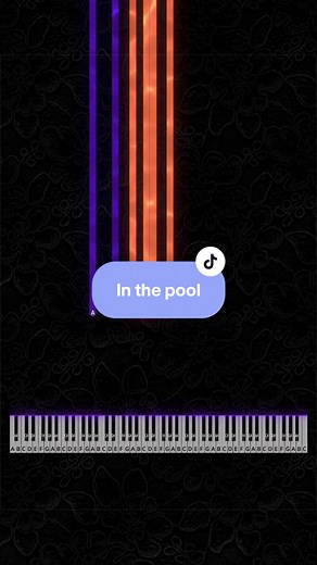 In the Pool piano tutorial: easy piano cover lesson