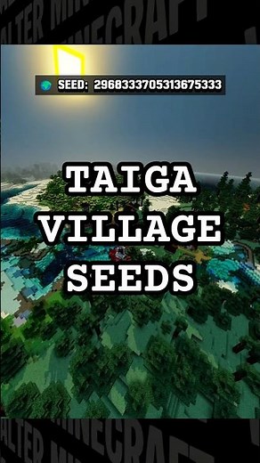 🌲 12 Best Taiga Village Seeds for Minecraft Bedrock 26 #MinecraftSeeds