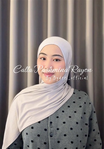 Calla pashmina rayon hijab style pashmina putih