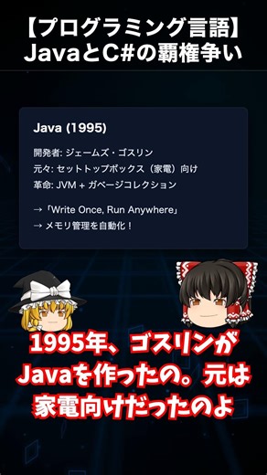 【プログラミング言語】JavaとC#の覇権争い