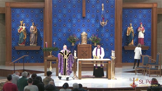 Welcome to our St. Peter Catholic Church Holy Sacrifice of the Mass of the Second Sunday of Advent. VIRTUAL OFFERTORY BASKET You are invited to use the following link as our Sunday ‘Virtual Offertory Basket” to make a financial contribution to the church as we continue to outreach to those in need and meet our financial obligations. https://www.stpeterchurch.com/online-giving.html ACT OF SPIRITUAL COMMUNION My Jesus, I believe that You are present in the Most Holy Sacrament. I love You above all