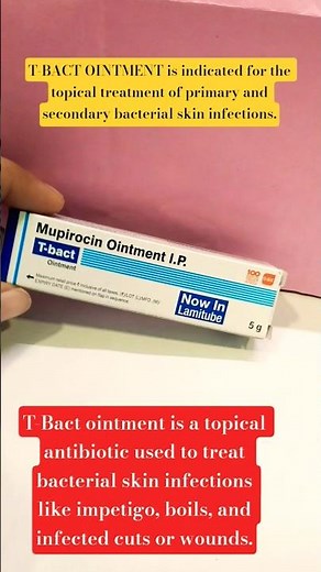 T Bact Ointment Uses #Mupirocin Cream for #Boils #Cuts, #Wounds #healthtips #bacterialinfection