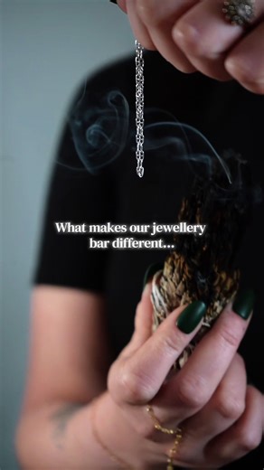 Everything is chosen with intention, & sealed with magic, using sage, palo santo or reiki energy 🧿🔮 Make your jewellery a magical talisman that is sealed with a weld ⚡️ or charms from the charm bar selected with the guidance from tarot 🙌🏻 📍Lake District & available for pop ups around the UK #charmbar #permanentjewellery #weldedjewelley #tarot