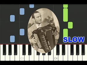 SLOW piano tutorial "INDIFFERENCE" Tony Murena, Waltz, 1942, with free sheet music (pdf)