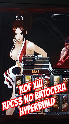 KOF XIII PS3 - RPCS3 no Hyperbuild Batocera de 240GB #arcade #ps3