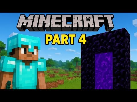 Minecraft Part 4: Full Diamond Armour Ready! | Finally Nether Portal Bana Liya 🔥
