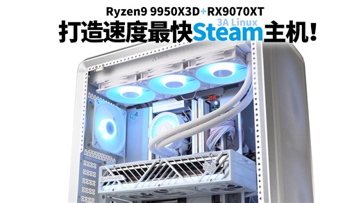 【白TV】Ryzen 9 9950X3D   RX 9070 XT：最强Linux游戏主机性能实测！和Win11差距有多大？
