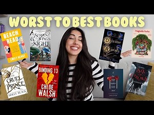 ranking the 46 books I've read this year from WORST to BEST📚🫢