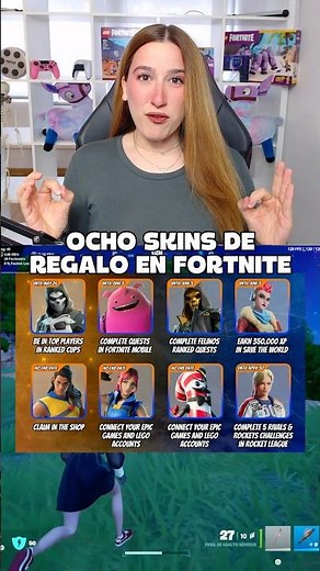 EIGHT GIFT SKINS IN FORTNITE 🤩 #fortnite #fortniteclips #fortnitetips #fortniteesp