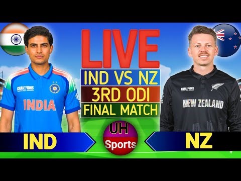 🔴LIVE: IND Vs NZ, 3rd ODI 2026, Live Cricket Score & Commentary, NZ BAT | Live Cricket Match Today