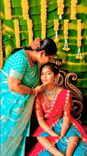 Simple Half Saree Function at Home 💛 | Traditional Telugu Ceremony | Family Vlog | #Shorts