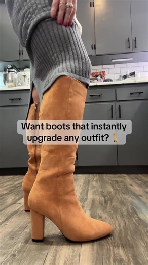 Sleek. Chic. Timeless. These women’s pointed-toe knee-high boots are the definition of effortless style. Perfect with dresses, skirts, or jeans—whether you’re dressing up for date night or styling an everyday fall look. Comfortable fit, flattering silhouette, and a must-have staple for your wardrobe. #KneeHighBoots #PointedToeBoots #WomensFashion #FallFashion #BootSeason