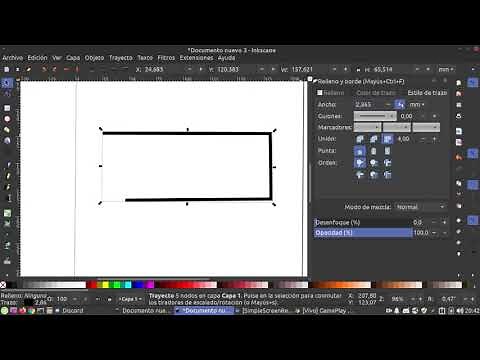 inkscape cambiar tamaño de lineas