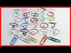 DIY A–Z Letter Rings Tutorial | Easy Paperclip Wire Jewelry Making