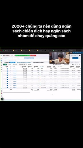 2026 chúng ta nên dùng ngân sách chiến dịch hay ngân sách nhóm để chạy quảng cáo #digitalmarketing #buihuuduc | Bui Huu Duc