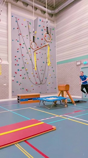 Gymnastic Exercises for Young Athletes in a Gym Setting
