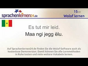 Wolof lernen (kostenloses Sprachkurs-Video)