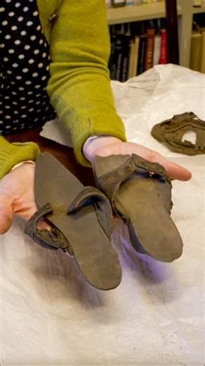 History leaving a footprint 👞 We've excitingly discovered three separate shoes during conservation works on Hampton Court Palace's Great Gatehouse. 🎥 Karey Draper, Curator of Historic Buildings, shares more about their mysterious past 🤩 | Hampton Court Palace