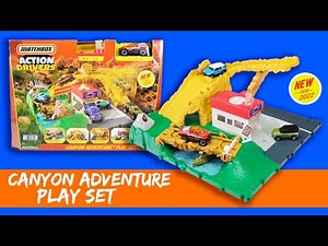 Unboxing the Matchbox Action Drivers Canyon Adventure Playset - New for 2022 with lights & sounds